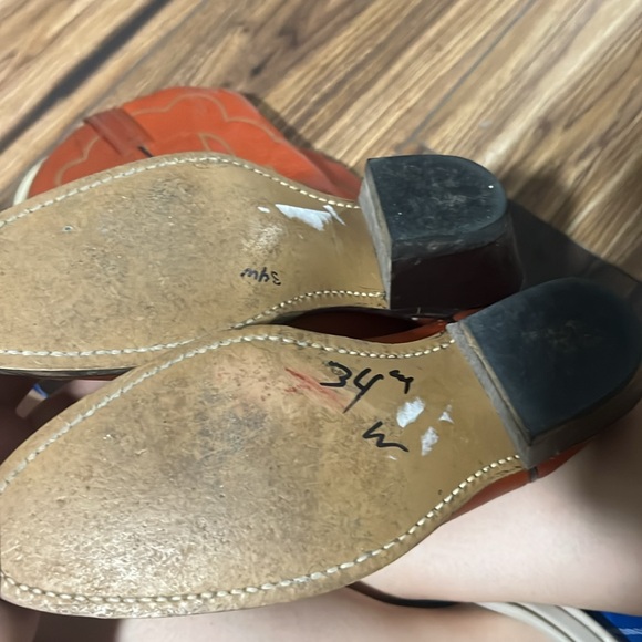 Acme leather cowboy boots, size 7 - Picture 6 of 10